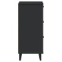 Mesita de noche VIKEN madera de ingeniería negra de , Mesitas de noche - Ref: Foro24-374918, Precio: 74,25 €, Descuento: %
