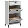 VIKEN white engineered wood shoe rack cabinet by , Shoe racks and shoe organizers - Ref: Foro24-374926, Price: 132,30 €, Disc...
