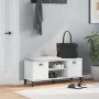 VIKEN shoe bench white engineered wood 106x35x45 cm by , Shoe racks and shoe organizers - Ref: Foro24-374932, Price: 105,89 €...