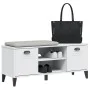 VIKEN shoe bench white engineered wood 106x35x45 cm by , Shoe racks and shoe organizers - Ref: Foro24-374932, Price: 105,89 €...