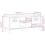VIKEN shoe bench white engineered wood 106x35x45 cm by , Shoe racks and shoe organizers - Ref: Foro24-374932, Price: 105,89 €...