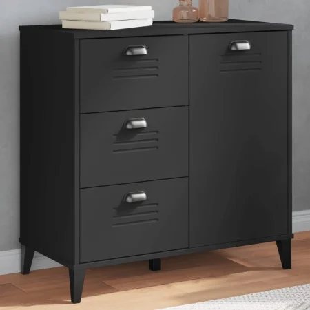 VIKEN black engineered wood sideboard 80x40x80 cm by , Sideboards - Ref: Foro24-374939, Price: 154,13 €, Discount: %