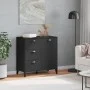 VIKEN black engineered wood sideboard 80x40x80 cm by , Sideboards - Ref: Foro24-374939, Price: 154,13 €, Discount: %