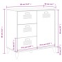 VIKEN black engineered wood sideboard 80x40x80 cm by , Sideboards - Ref: Foro24-374939, Price: 156,61 €, Discount: %
