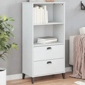 VIKEN Bücherregal aus weißem Holzwerkstoff, 60 x 35 x 123 cm von , Bücherregale und Regale - Ref: Foro24-374947, Preis: 130,8...