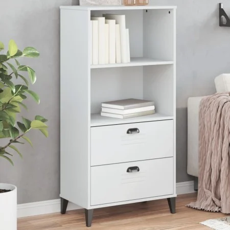 VIKEN white engineered wood bookcase 60x35x123 cm by , Bookcases and shelves - Ref: Foro24-374947, Price: 130,85 €, Discount: %