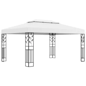Gazebo with double white roof 3x4 m by vidaXL, Tents and gazebos - Ref: Foro24-48030, Price: 260,76 €, Discount: %