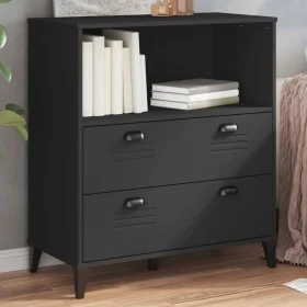 VIKEN black engineered wood bookcase 80x40x90 cm by , Bookcases and shelves - Ref: Foro24-374945, Price: 145,15 €, Discount: %