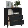 Librería VIKEN madera de ingeniería negro 80x40x90 cm de , Librerías y estanterías - Ref: Foro24-374945, Precio: 147,38 €