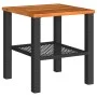 Table and chairs with cushions 3 pieces PE rattan black acacia wood by , Garden sets - Ref: Foro24-366259, Price: 156,60 €, D...