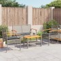 4-piece garden furniture set and gray synthetic rattan cushions by , Garden sets - Ref: Foro24-366267, Price: 196,59 €, Disco...