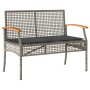 4-piece garden furniture set and gray synthetic rattan cushions by , Garden sets - Ref: Foro24-366267, Price: 196,59 €, Disco...