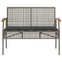 4-piece garden furniture set and gray synthetic rattan cushions by , Garden sets - Ref: Foro24-366267, Price: 196,59 €, Disco...
