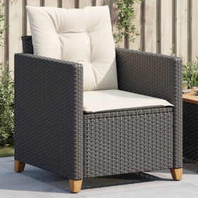 Gartenstuhl mit schwarzen synthetischen Rattankissen von , Gartenstühle - Ref: Foro24-366317, Preis: 84,58 €, Rabatt: %