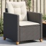 Gartenstuhl mit schwarzen synthetischen Rattankissen von , Gartenstühle - Ref: Foro24-366317, Preis: 84,58 €, Rabatt: %
