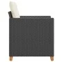Gartenstuhl mit schwarzen synthetischen Rattankissen von , Gartenstühle - Ref: Foro24-366317, Preis: 96,86 €, Rabatt: %