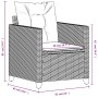 Silla de jardín con cojines ratán sintético negro de , Sillas de jardín - Ref: Foro24-366317, Precio: 83,47 €, Descuento: %