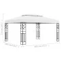 Pavillon mit Doppeldach weiß 3x4 m von vidaXL, Zelte und Pavillons - Ref: Foro24-48030, Preis: 260,74 €, Rabatt: %
