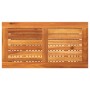 Garden table synthetic rattan gray acacia wood 70x38x42 cm by , Garden tables - Ref: Foro24-366271, Price: 56,94 €, Discount: %