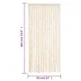 Beige and white chenille anti-fly curtain 56x185 cm by , Mosquito nets for windows - Ref: Foro24-377339, Price: 36,11 €, Disc...