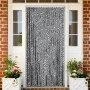 Grau-schwarz-weißer Chenille-Fliegenvorhang, 56 x 185 cm von , Moskitonetze für Fenster - Ref: Foro24-377332, Preis: 38,90 €,...