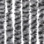 Grau-schwarz-weißer Chenille-Fliegenvorhang, 56 x 185 cm von , Moskitonetze für Fenster - Ref: Foro24-377332, Preis: 38,90 €,...