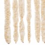 Beige-weißer Chenille-Fliegenschutzvorhang, 100 x 230 cm von , Moskitonetze für Fenster - Ref: Foro24-377345, Preis: 67,18 €,...