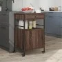 Küchenwagen aus eichenbraunem Holzwerkstoff, 56 x 43 x 89,5 cm von , Küchen- und Speisewagen - Ref: Foro24-842395, Preis: 89,...