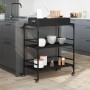 Schwarzer Küchenwagen aus Holzwerkstoff, 81,5 x 41 x 92,5 cm von , Küchen- und Speisewagen - Ref: Foro24-842341, Preis: 74,23...