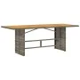 Garden dining set 7 pieces and gray synthetic rattan cushions by , Garden sets - Ref: Foro24-3212278, Price: 951,35 €, Discou...