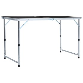 Klappbarer Campingtisch aus grauem Aluminium, 120 x 60 cm von vidaXL, Campingmöbel - Ref: Foro24-48173, Preis: 55,93 €, Rabat...