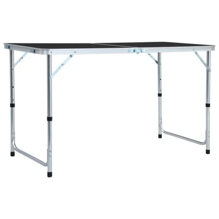 Mesa de camping plegable aluminio gris 120x60 cm de vidaXL, Mobiliario de camping - Ref: Foro24-48173, Precio: 54,89 €, Descu...