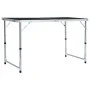 Mesa de camping plegable aluminio gris 120x60 cm de vidaXL, Mobiliario de camping - Ref: Foro24-48173, Precio: 54,89 €, Descu...