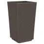 Jardineras 4 unidades PP marrón 32,5x32,5x57 cm de , Maceteros y jardineras - Ref: Foro24-367855, Precio: 123,58 €, Descuento: %