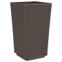 Pflanzgefäße 4 Einheiten PP braun 32,5x32,5x57 cm von , Töpfe und Pflanzgefäße - Ref: Foro24-367855, Preis: 135,56 €, Rabatt: %