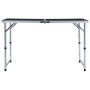 Klappbarer Campingtisch aus grauem Aluminium, 120 x 60 cm von vidaXL, Campingmöbel - Ref: Foro24-48173, Preis: 55,93 €, Rabat...