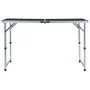 Mesa de camping plegable aluminio gris 120x60 cm de vidaXL, Mobiliario de camping - Ref: Foro24-48173, Precio: 54,89 €, Descu...