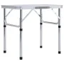 Mesa de camping plegable aluminio blanco 60x45 cm de vidaXL, Mobiliario de camping - Ref: Foro24-48178, Precio: 33,67 €, Desc...