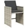 Garden dining set 11 pieces and gray synthetic rattan cushions by , Garden sets - Ref: Foro24-3211211, Price: 738,27 €, Disco...