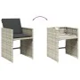 Garden dining set 11 pieces and gray synthetic rattan cushions by , Garden sets - Ref: Foro24-3211211, Price: 738,27 €, Disco...
