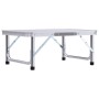 Mesa de camping plegable aluminio blanco 60x45 cm de vidaXL, Mobiliario de camping - Ref: Foro24-48178, Precio: 28,53 €, Desc...