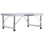 Mesa de camping plegable aluminio blanco 60x45 cm de vidaXL, Mobiliario de camping - Ref: Foro24-48178, Precio: 33,67 €, Desc...