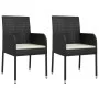 7-piece garden dining set and black synthetic rattan cushions by , Garden sets - Ref: Foro24-3213506, Price: 486,11 €, Discou...