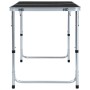 Klappbarer Campingtisch aus grauem Aluminium, 120 x 60 cm von vidaXL, Campingmöbel - Ref: Foro24-48173, Preis: 55,93 €, Rabat...