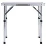 Mesa de camping plegable aluminio blanco 60x45 cm de vidaXL, Mobiliario de camping - Ref: Foro24-48178, Precio: 33,67 €, Desc...