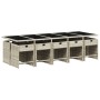 Garten-Essgruppe 11-teilig und graue synthetische Rattankissen von , Gartensets - Ref: Foro24-3211115, Preis: 767,39 €, Rabat...