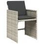 Garden dining set 11 pieces and gray synthetic rattan cushions by , Garden sets - Ref: Foro24-3211115, Price: 877,17 €, Disco...
