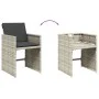 Garden dining set 11 pieces and gray synthetic rattan cushions by , Garden sets - Ref: Foro24-3211115, Price: 877,17 €, Disco...