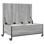 Coffee table with wheels gray engineered wood 91x55x34 cm by , Coffee table - Ref: Foro24-842299, Price: 71,90 €, Discount: %