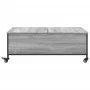 Coffee table with wheels gray engineered wood 91x55x34 cm by , Coffee table - Ref: Foro24-842299, Price: 71,90 €, Discount: %